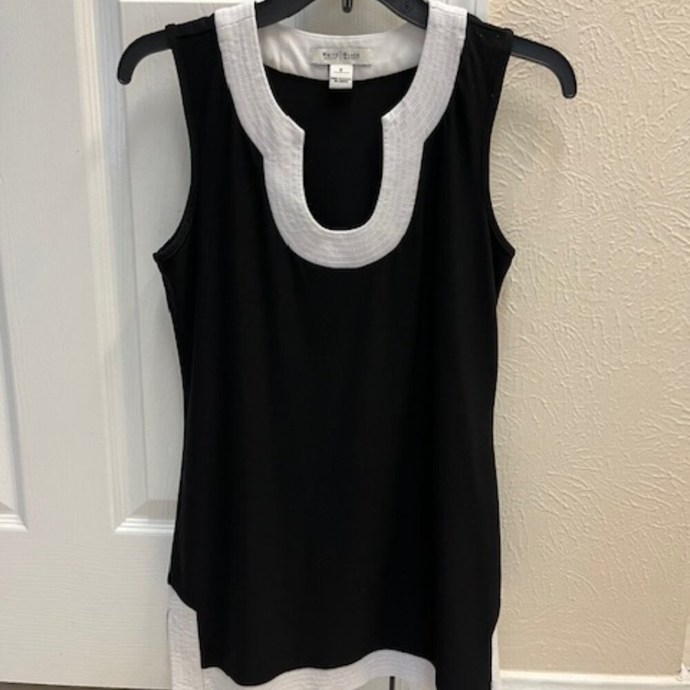 White House Black Market Top Tunic Sleeveless Size Small Polyester/Spandex